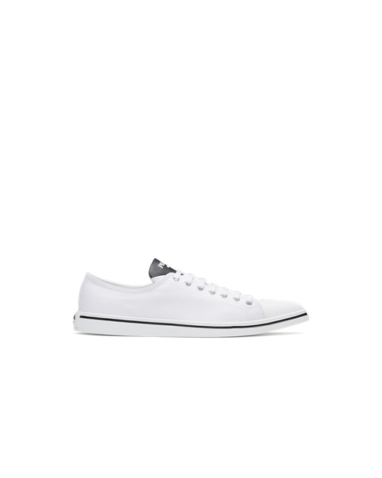 Prada Algodon Gabardine Pointy Sneakers Blancos | 5962-YESBU