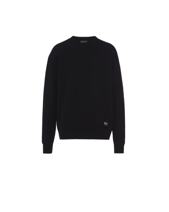 Prada Cashmere And Wool Sueter Negros | 0951-TNWXU
