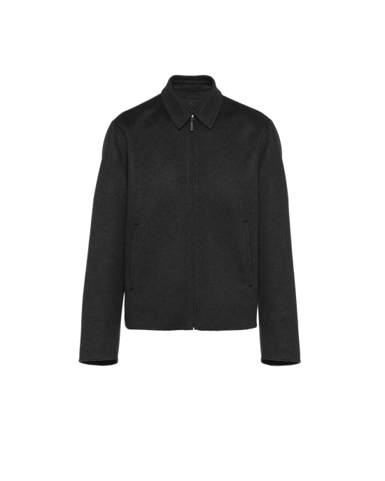 Prada Cashmere Blouson Jacket Negros | 5067-OHULP