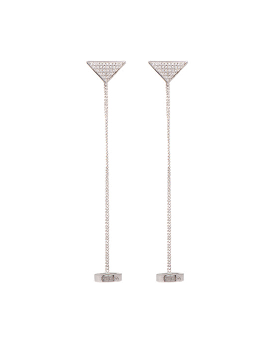 Prada Crystal Logo Jewels Airpods's Pendant Earrings Crystal | 3460-TCLON