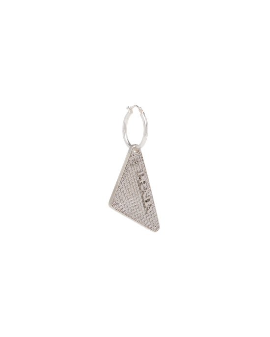 Prada Crystal Logo Jewels Left Earring Crystal | 1587-BNQSH