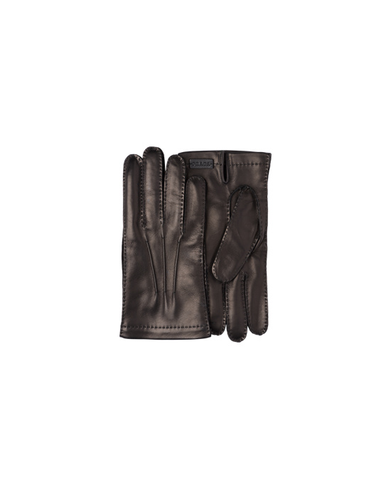 Prada Cuero And Cashmere Gloves Negros | 7351-YHBEK
