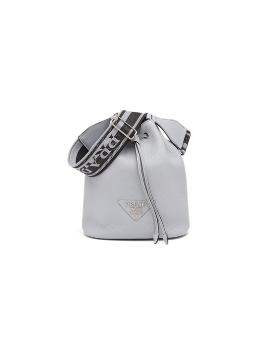 Prada Cuero Bucket Bag Cornflower | 3806-GNXDH