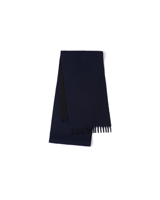 Prada Double Cashmere Scarf Azul Marino | 1867-WDMNX