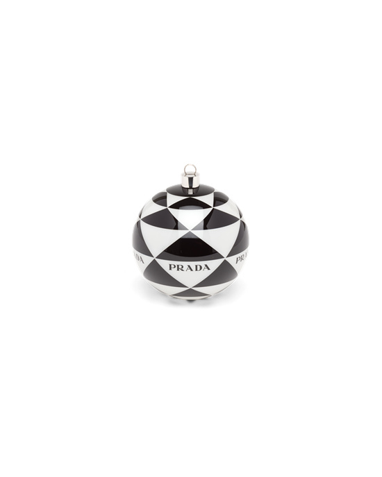 Prada Glass Christmas Ornament Set Blancos Negros | 4719-NZXFM
