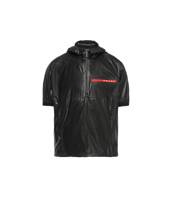 Prada Light Nylon Corta-sleeved Jacket Negros | 4205-JYODF
