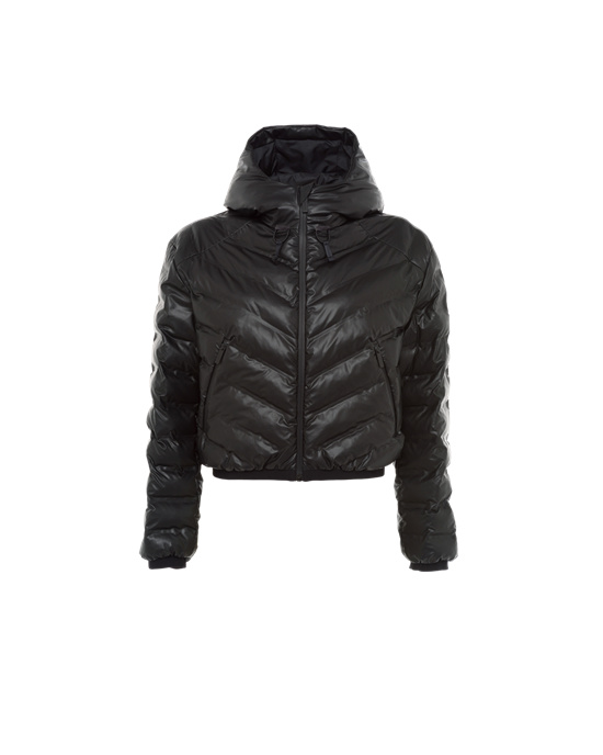 Prada Light Nylon Encapuchado Puffer Jacket Negros | 7385-TZCLY