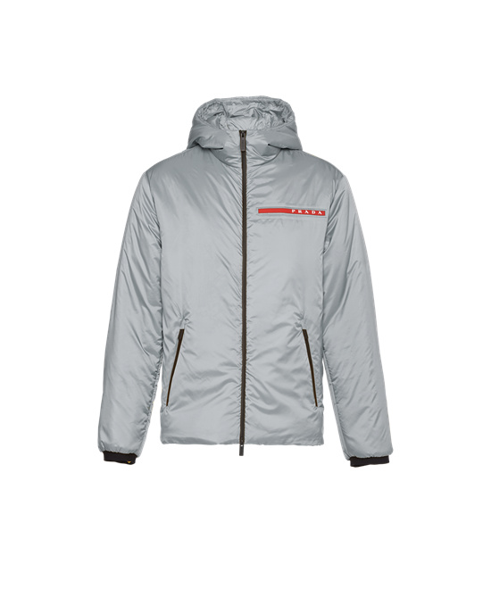 Prada Light Polyester Padded Jacket Aluminum | 5309-CVHWS