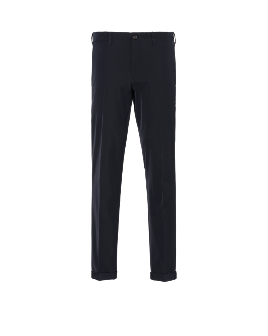 Prada Light Stretch Techno Fabric Trousers Azul Marino | 9487-ZDMIF