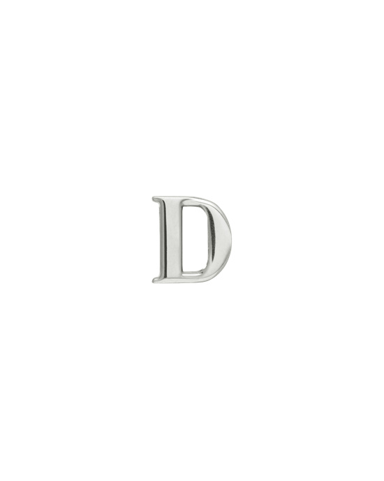 Prada My Character Sliding Metal Letter Polished Steel | 1293-FQSTD
