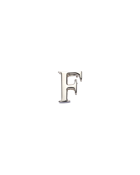 Prada My Character Sliding Metal Letter Polished Steel | 1632-ESIUF