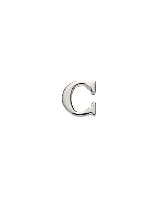Prada My Character Sliding Metal Letter Polished Steel | 4092-UEOTC