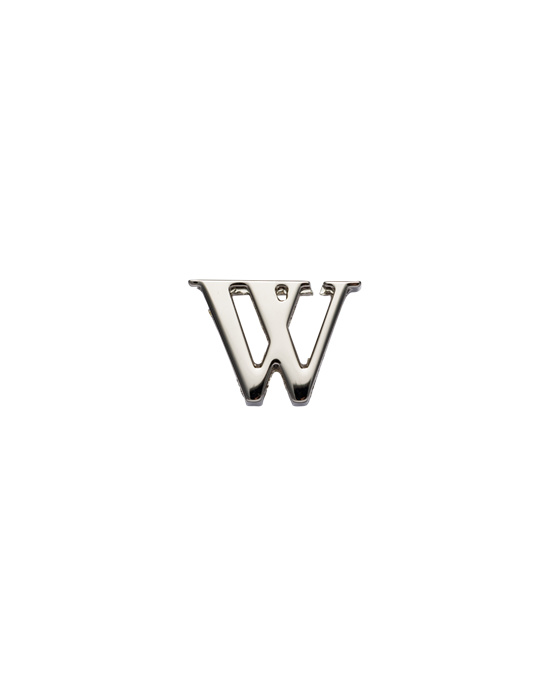 Prada My Character Sliding Metal Letter Polished Steel | 4801-XJUAI