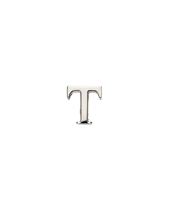 Prada My Character Sliding Metal Letter Polished Steel | 5298-IZWOS