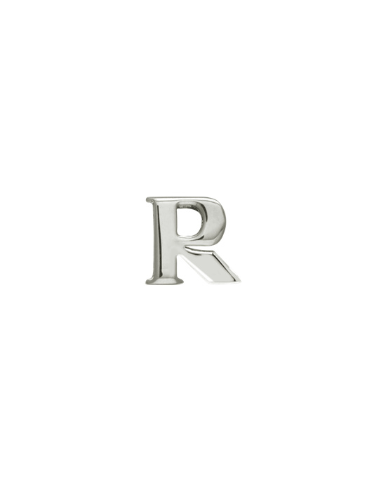 Prada My Character Sliding Metal Letter Polished Steel | 6038-BYFCV