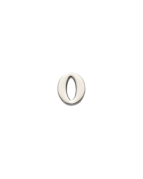 Prada My Character Sliding Metal Letter Polished Steel | 6819-QYPIH