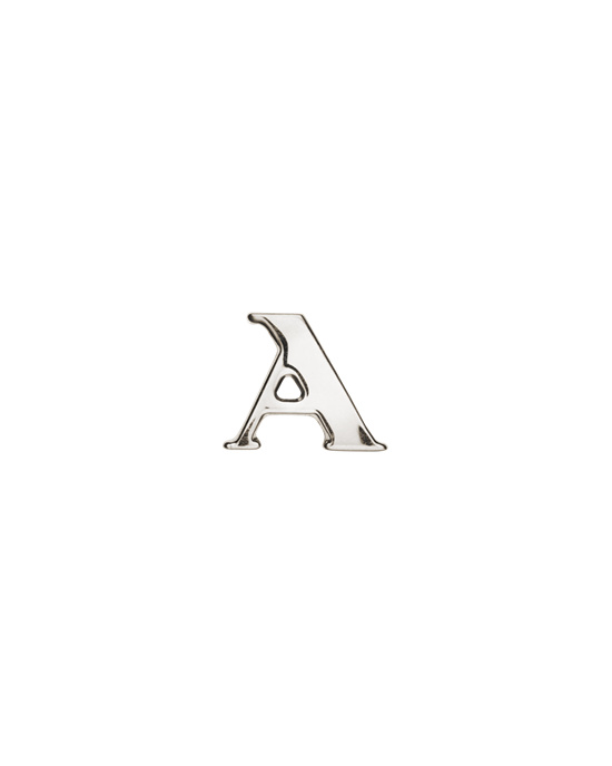 Prada My Character Sliding Metal Letter Polished Steel | 7198-ERFNS