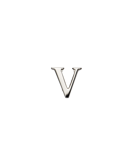 Prada My Character Sliding Metal Letter Polished Steel | 8031-NIHXU