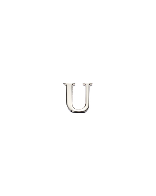 Prada My Character Sliding Metal Letter Polished Steel | 9176-DMNFE