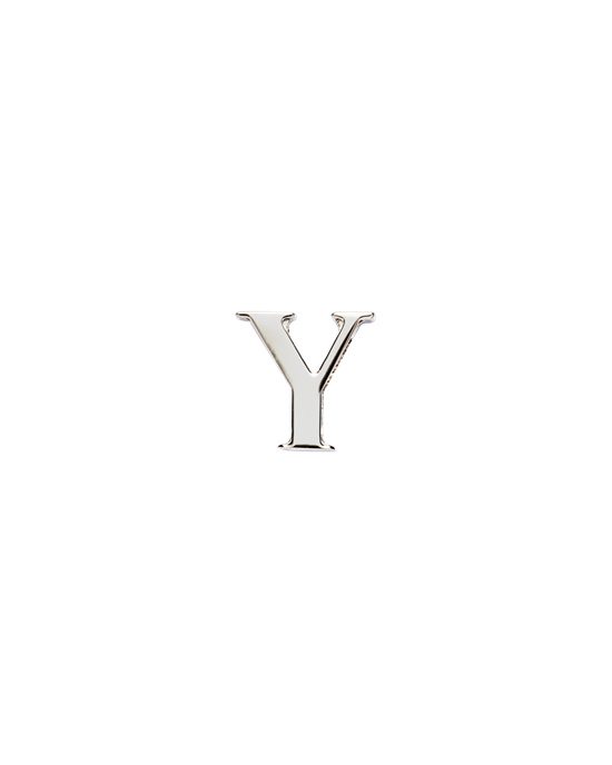 Prada My Character Sliding Metal Letter Polished Steel | 9521-EPMOK