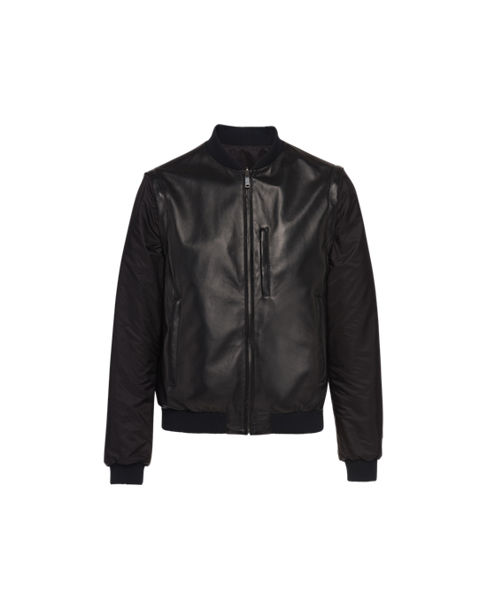 Prada Nappa Cuero Jacket Negros | 1893-SCGDM
