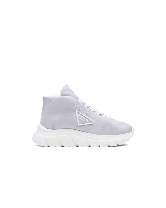 Prada Nylon Gabardine Sneakers Azules | 4287-JFNUH