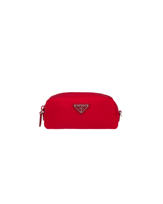 Prada Nylon Pouch Rojos | 4025-RZEOY