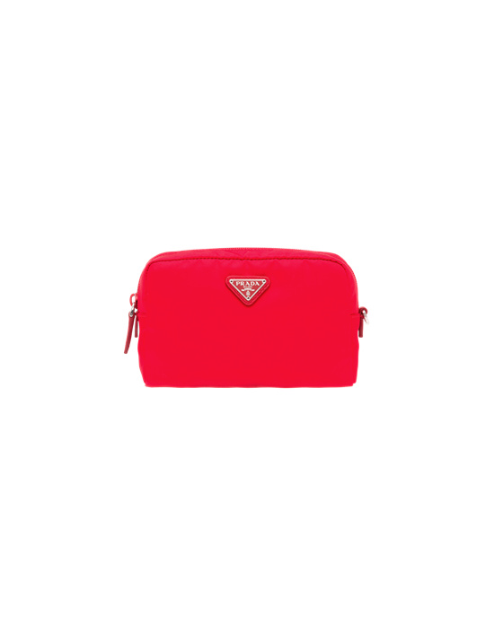Prada Nylon Pouch Rojos | 5378-SIVDE