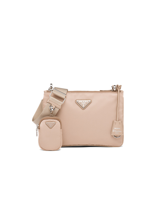 Prada Nylon Re-edition 2000 Shoulder Bag Beige | 8759-SGBVD