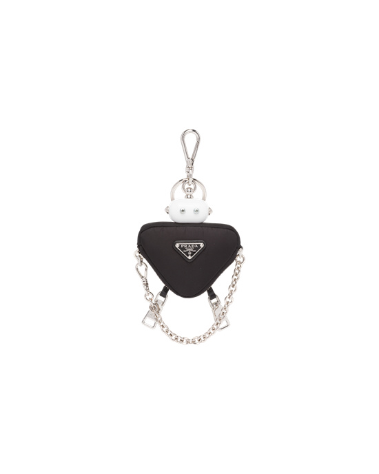 Prada Nylon Robot Keychain Trick Negros | 2346-ULGSI