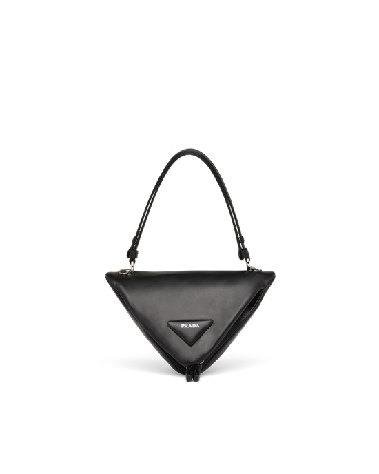 Prada Padded Nappa Cuero Handbag Negros | 9613-YDTNU
