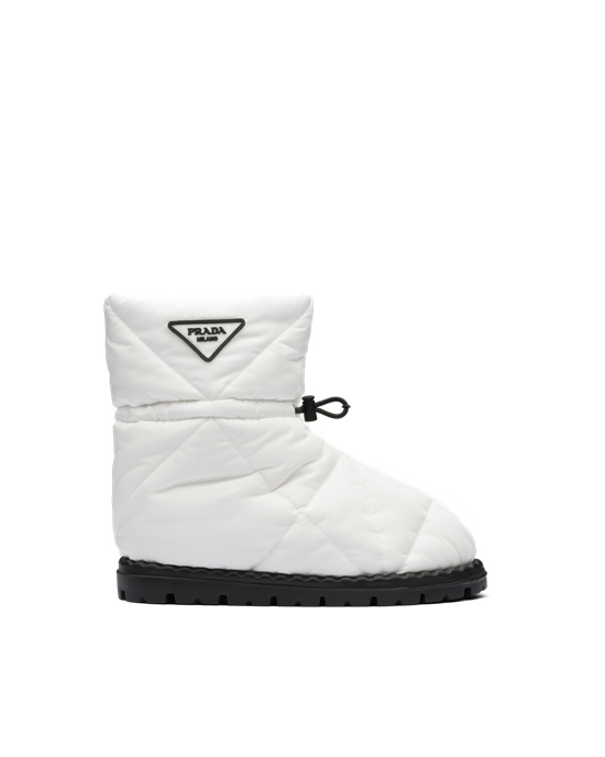 Prada Padded Nylon Booties Blancos | 6892-WTQBM