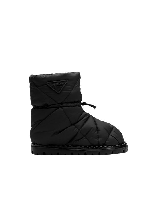 Prada Padded Nylon Booties Negros | 7281-JQUDT