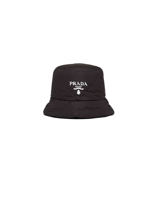 Prada Padded Re-nylon Bucket Hat Negros | 7095-SYJWR
