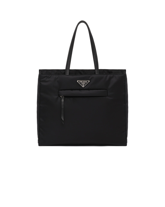 Prada Padded Re-nylon Tote Bag Negros | 9657-NMUQZ