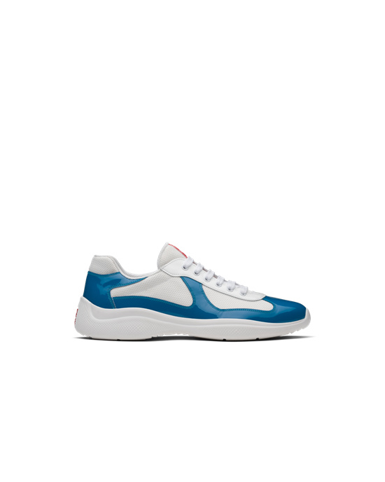 Prada Prada America's Cup Sneakers Azules Claro Blancos | 3918-ETAKJ