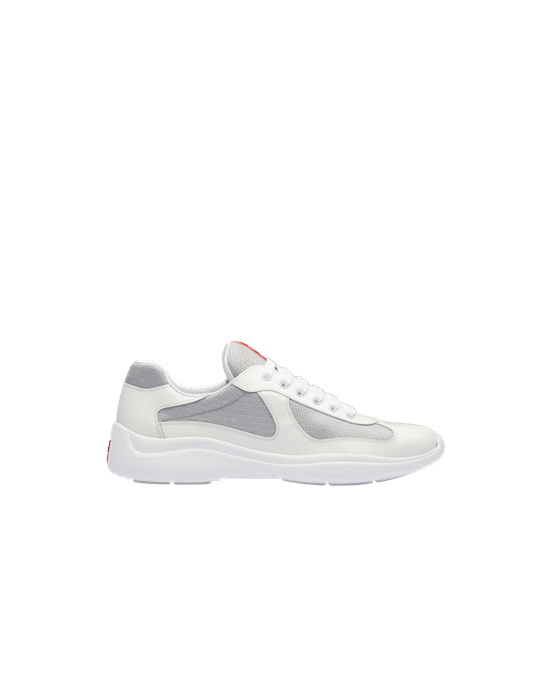 Prada Prada America's Cup Sneakers Blancos Plateados | 7640-AXLFB