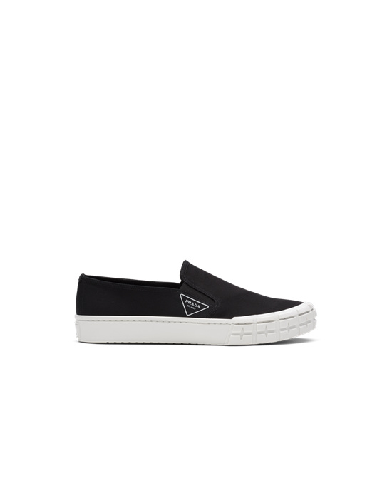 Prada Prada Cassetta Wheel Sneakers Negros Blancos | 7902-HOJYM