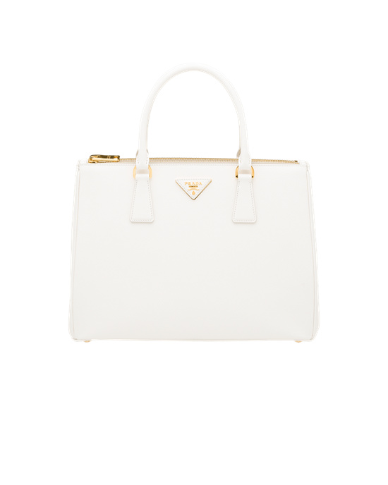 Prada Prada Galleria Saffiano Cuero Large Bag Blancos | 9052-GRMKT