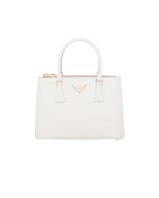 Prada Prada Galleria Saffiano Cuero Medium Bag Blancos | 8234-XVMFR