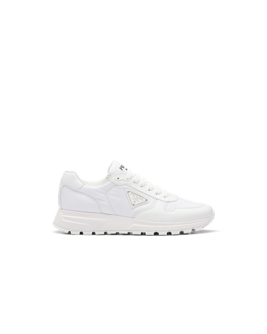 Prada Prada Prax 1 Re-nylon And Brushed Cuero Sneakers Blancos | 4538-EISZY