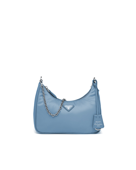Prada Prada Re-edition 2005 Nylon Bag Azules | 4362-RHBWG