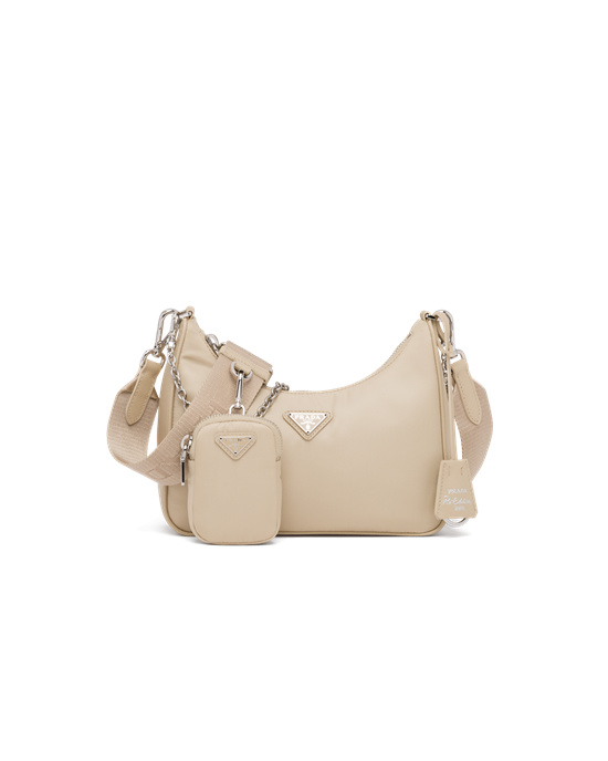 Prada Prada Re-edition 2005 Re-nylon Bag Beige | 2347-JORMD