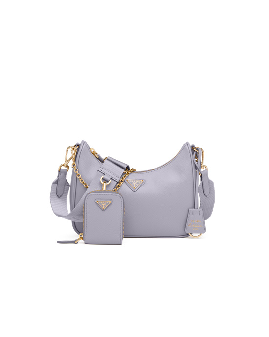 Prada Prada Re-edition 2005 Saffiano Cuero Bag Wisteria | 5076-GNZMP
