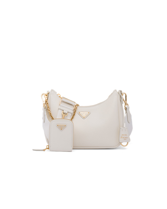 Prada Prada Re-edition 2005 Saffiano Cuero Bag Blancos | 7049-GCXYS