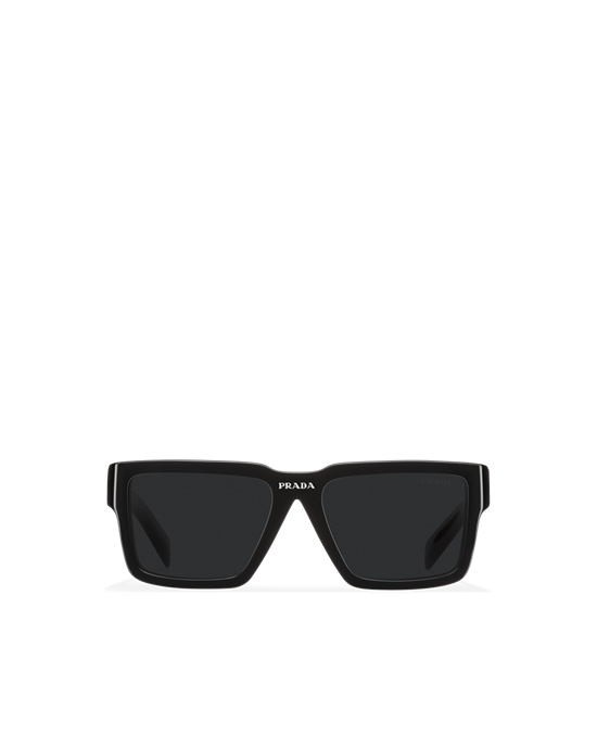 Prada Prada Runway Sunglasses Squared Slate Gray Lenses | 7241-ZGOAU