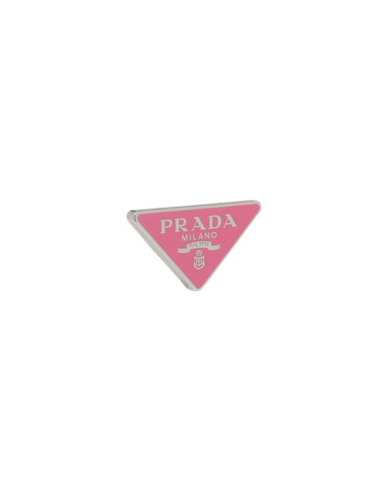 Prada Prada Symbole Clip Left Earring Rosas | 6980-GONIU