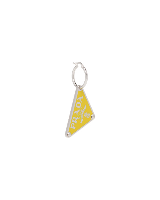 Prada Prada Symbole Pendant Left Earring Amarillos | 3819-DVACR