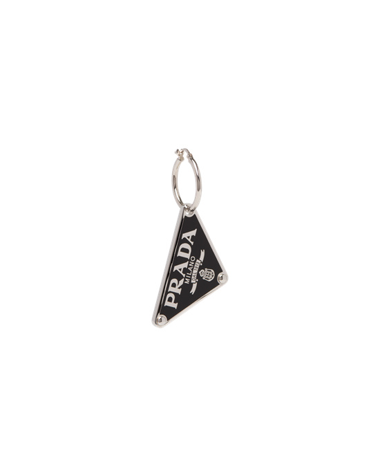 Prada Prada Symbole Pendant Left Earring Negros | 7052-DWCTF