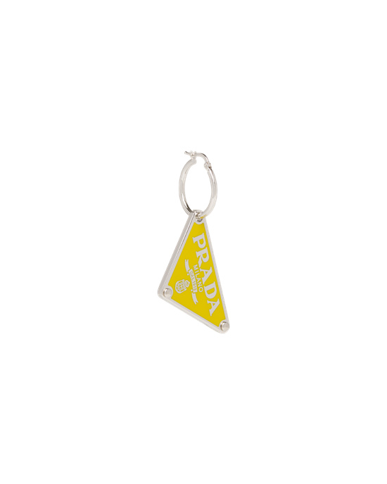 Prada Prada Symbole Pendant Right Earring Amarillos | 5829-NFVUZ